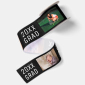 2026 Grad 3 Foto Collage op Zwart Satijnen Lint (Achterkant)