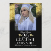 2026 Graduation Collage Party Script Star Photo Kaart (Voorkant)