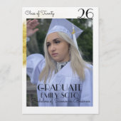 2026 Graduation Collage Script Gold Photo Kaart (Voorkant)