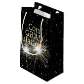 2026 Graduation Confetti and Sparkler Klein Cadeauzakje (Achterkant Gekanteld)