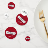 2026 Graduation Diploma on White and Red  Confetti (Groep)