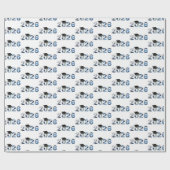 2026 Graduation Hats In Sky Text Cadeaupapier (Vlak)