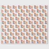 2026 Graduation Orange and Black Cadeaupapier (Vlak)