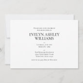 2026 Graduation Party Invitation Classic Photo Kaart (Achterkant)