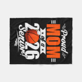 2026 Graduation Proud Mom Of A Basketball Senior  Fleece Deken (Voorkant (Horizontaal))