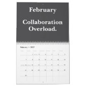 2026 Grappig Kantoor Team Leven Humor Kalender (Feb 2027)