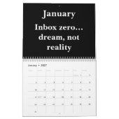 2026 Grappige Bureaublad Muurkalender Kalender (Jan 2027)