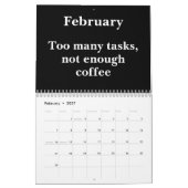 2026 Grappige Bureaublad Muurkalender Kalender (Feb 2027)