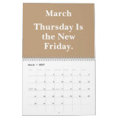 2026 Grappige kantoor aftelling naar het weekend Kalender (Mar 2027)