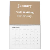 2026 Grappige kantoor aftelling naar het weekend Kalender (Jan 2027)