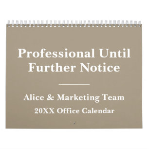 2026 Grappige Kantoor Minimalistische Humor Kalender