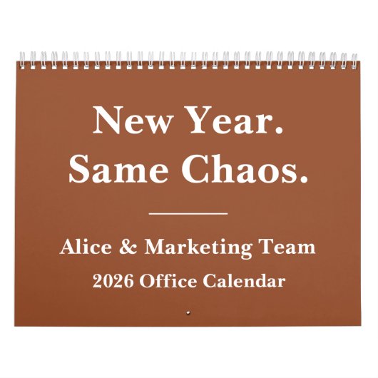 2026 Grappige kantoorpret het hele jaar door Kalender (Hoes)