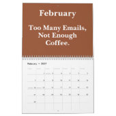 2026 Grappige kantoorpret het hele jaar door Kalender (Feb 2027)
