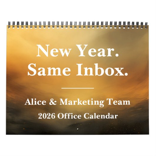 2026 Grappige Office Inbox Humor Kalender (Hoes)