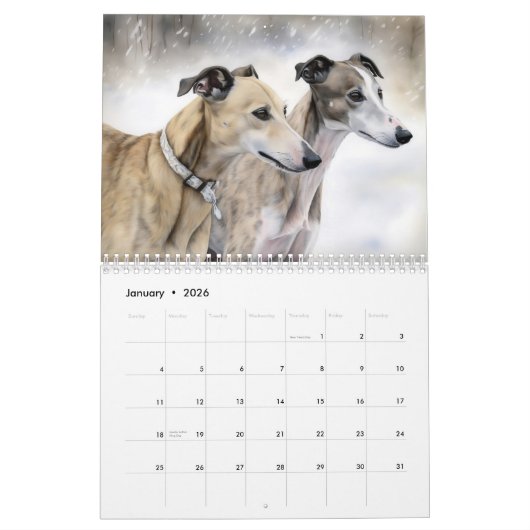 2026 Greyhounds  Kalender (Jan 2026)