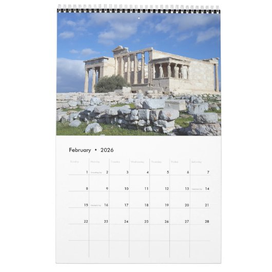 2026 Griekenland Kalender (Feb 2026)