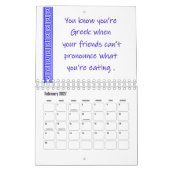 2026 Griekse Humor Kalender (Feb 2027)