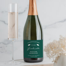 2026 Groene Witte Script Pet Graduation