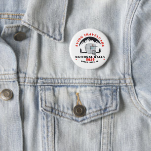 2026 GROOTE Avion Travelcade Nat'l Rally KNOP Ronde Button 5,7 Cm