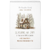 2026 Hand-Painted Cozy Art with Monthly Poetry  Kalender (Hoes)