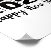 2026 Happy New Year Bold Numbers Celebration Party Poster (Hoek)