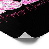 2026 Happy New Year Bow Patch Disco Ball  Poster (Hoek)