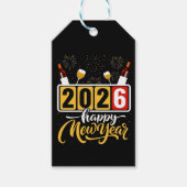 "2026 Happy New Year" Celebration Design Cadeaulabel (Voorkant)