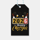 "2026 Happy New Year" Celebration Design Cadeaulabel (Achterkant)