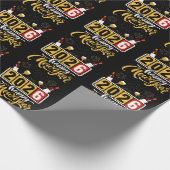 "2026 Happy New Year" Celebration Design Cadeaupapier (Hoek)