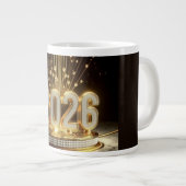 2026 Happy New Year Coffee Mug Grote Koffiekop (Voorkant rechts)