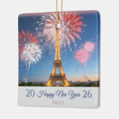 2026 Happy New Year Customizable Ornament - Paris (Links)