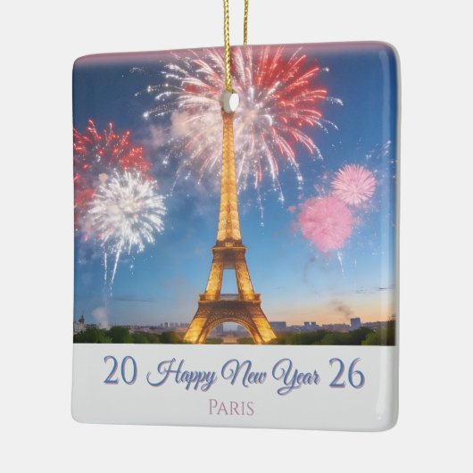 2026 Happy New Year Customizable Ornament - Paris (Links)