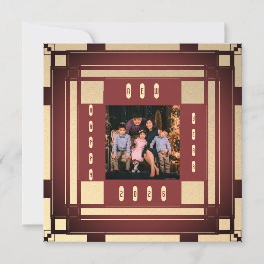 2026 Happy new year - deco art photo frame (Voorkant)