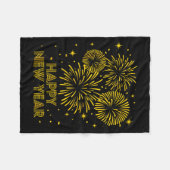 2026 Happy New Year Firework New Year's Eve Party  Fleece Deken (Voorkant (Horizontaal))