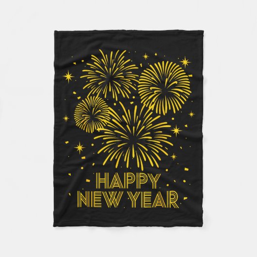 2026 Happy New Year Firework New Year's Eve Party  Fleece Deken (Voorkant)