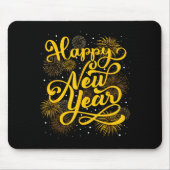 2026 Happy New Year Firework New Year's Eve Party Muismat (Voorkant)