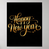 2026 Happy New Year Fireworks Poster (Voorkant)