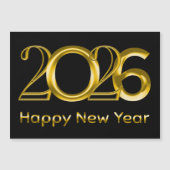 2026 Happy New Year in Bright Gold (Voorkant)