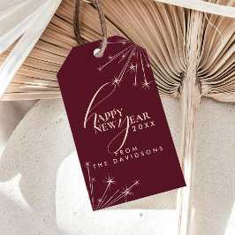 2026 Happy New Year Modern Festive Typography Cadeaulabel