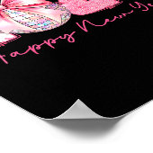2026 Happy New Year Nk Coquette Preppy Disco Girly Poster (Hoek)