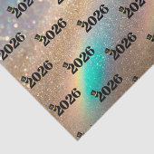 2026 happy new year pattern colorful glitters  tissuepapier (Detail)