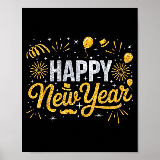 2026 Happy New Year's Eve Party Crew Squad Family  Poster (Voorkant)