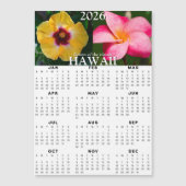 2026 Hawaii Flower Magnetische Kalender (Voorkant)