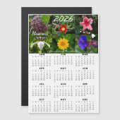 2026 Hawaiiaanse Bloemkalender (Magneet) (Voorkant / Achterkant)
