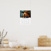 2026 Heks Volledig Jaar Jaarlijkse Wandkalender Poster (Keuken)