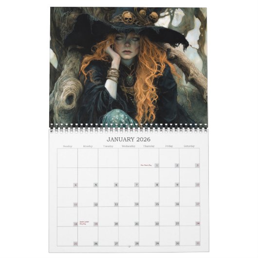 2026 Heksen Fantasy Art Kalender (Jan 2026)