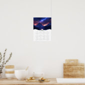 2026 Hemelse Berg Muurkalender Helaas Jaar Poster (Keuken)