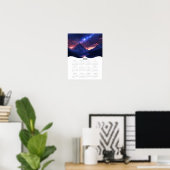 2026 Hemelse Berg Muurkalender Helaas Jaar Poster (Thuiskantoor)