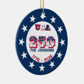 2026 Herdenkings USA Aangepaste Sieraad Ornament (Rechts)