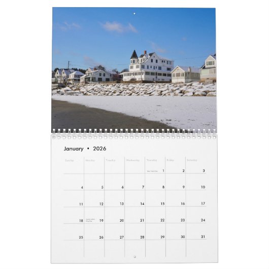 2026 Higgins Beach Maine Photography Calendar Kalender (Jan 2026)
